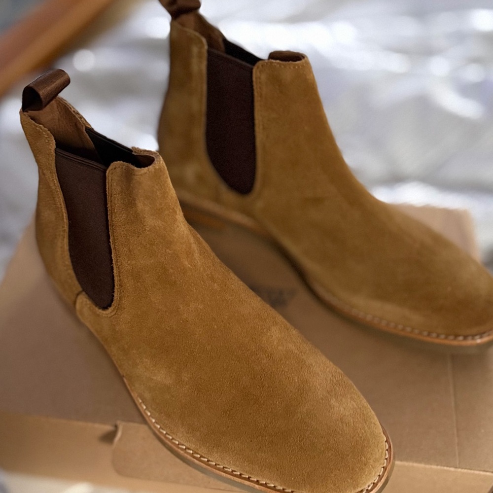 J. Crew Brown Suede Chelsea Boots